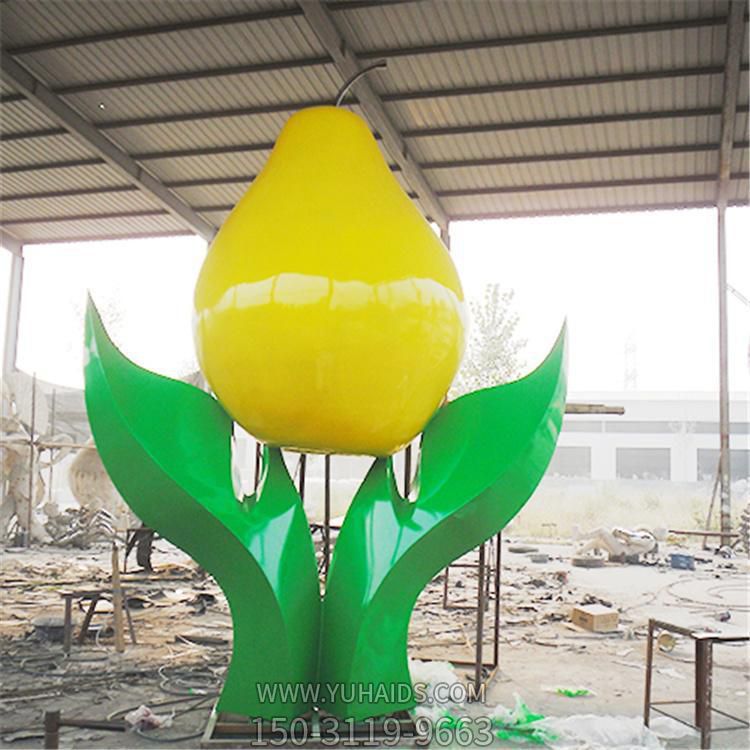 不锈钢创意大型仿真水果梨博鱼网页版