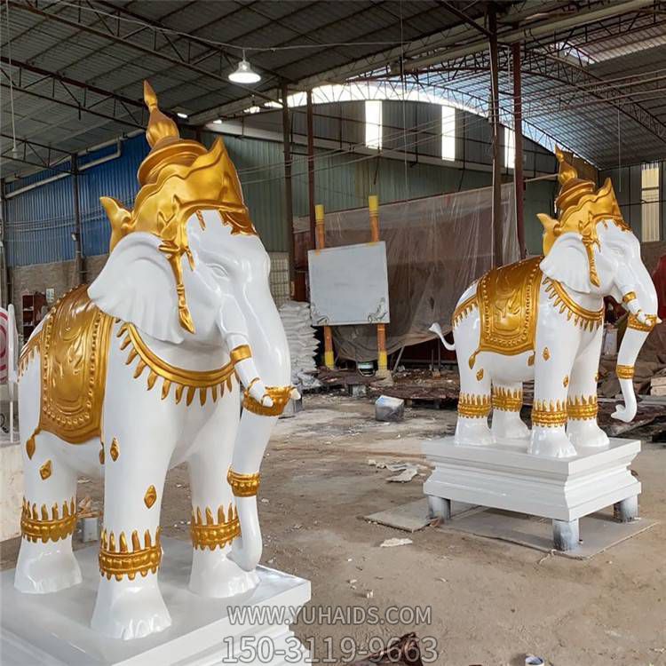 公园景区创意玻璃钢喷漆大象博鱼网页版