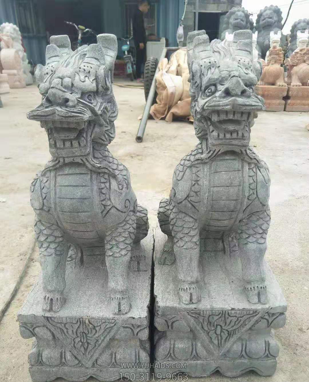 户外景区大型大理石石雕麒麟博鱼网页版