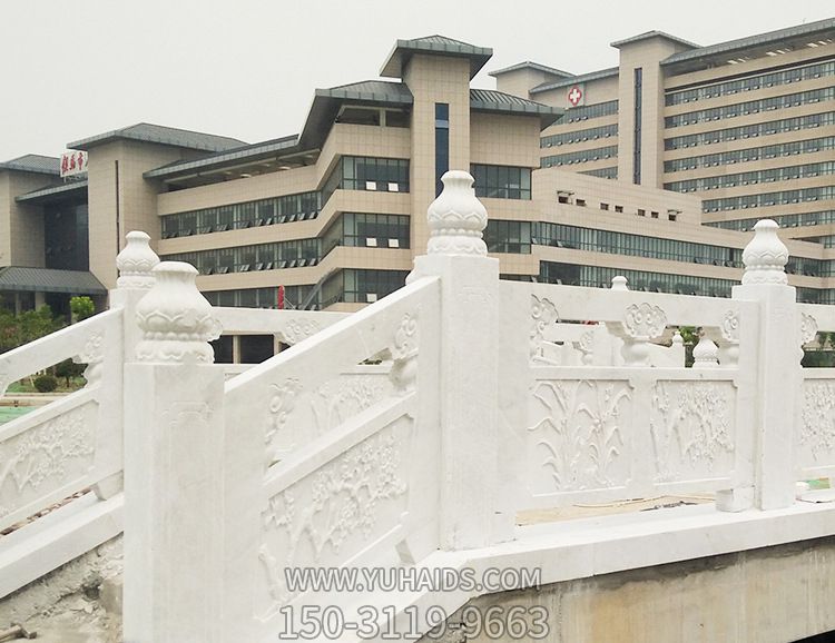 医院景观汉白玉石拱桥浮雕镂空博鱼网页版