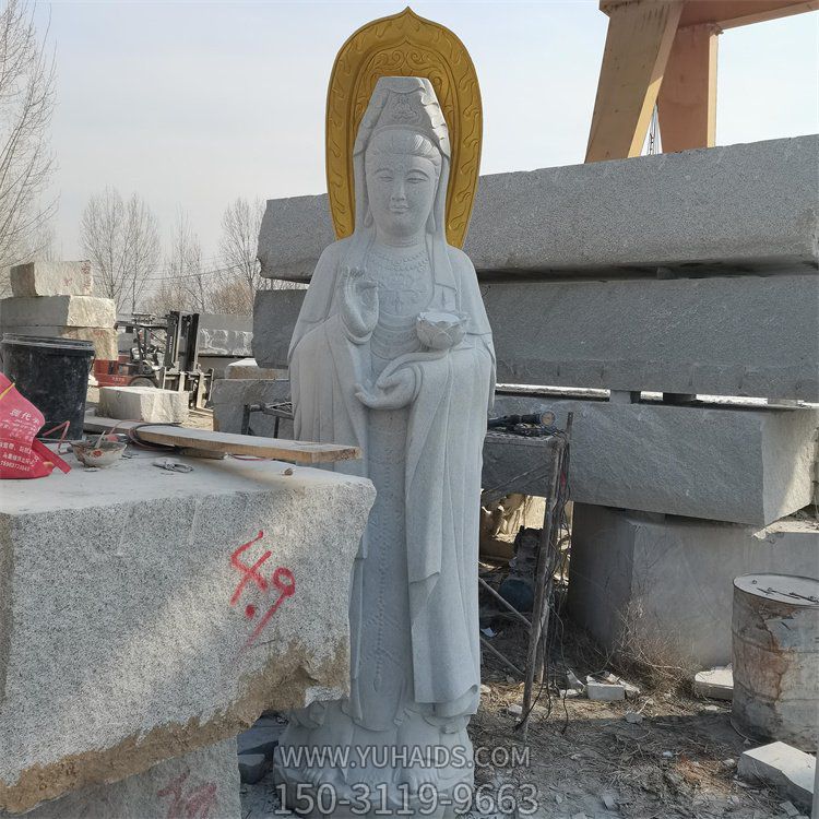 景区寺庙大型大理石石雕观音博鱼网页版