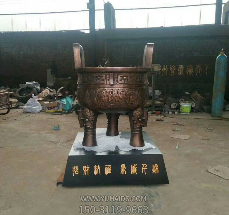 古代寺庙祠堂祭祀上香铜雕鼎博鱼网页版