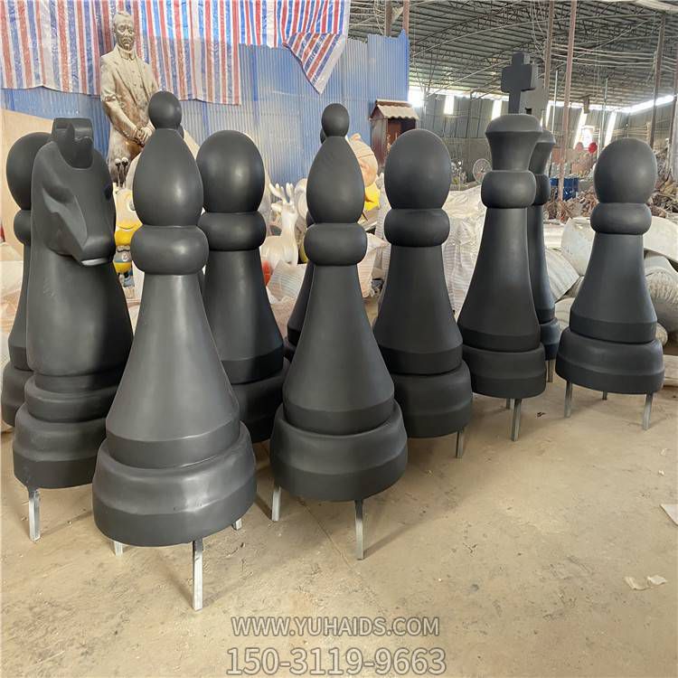 公园摆放玻璃钢大型跳棋博鱼网页版