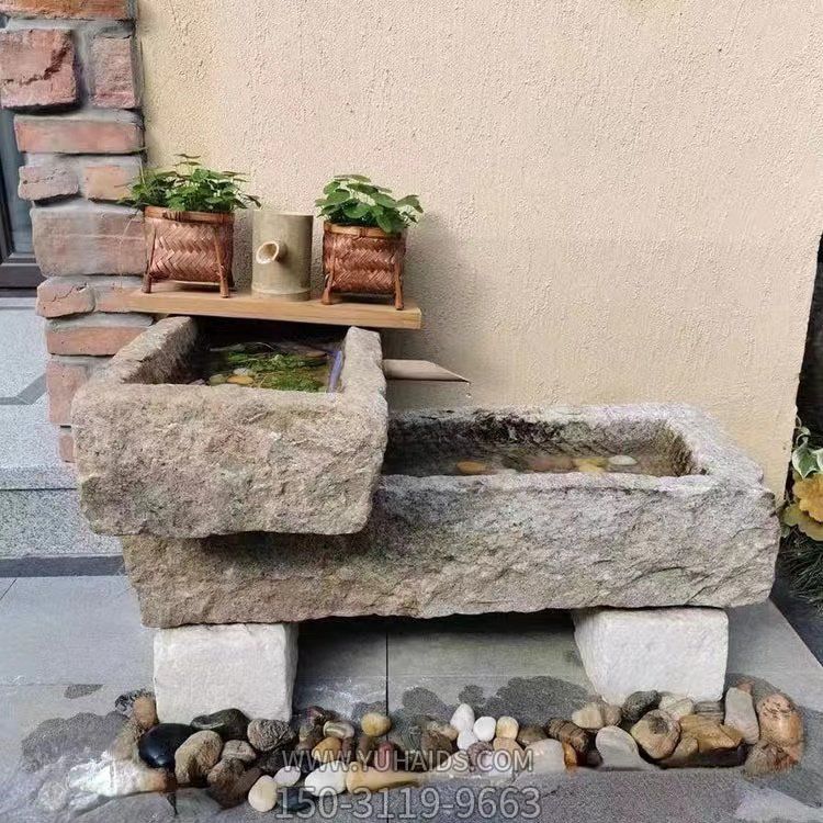 仿古做旧创意石槽流水摆件博鱼网页版