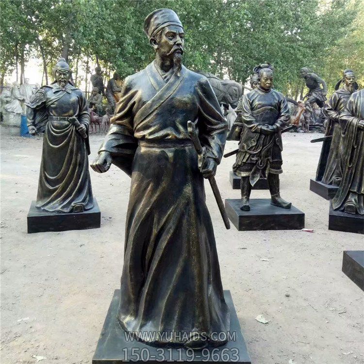 玻璃钢人物博鱼网页版，古时候的将军塑像