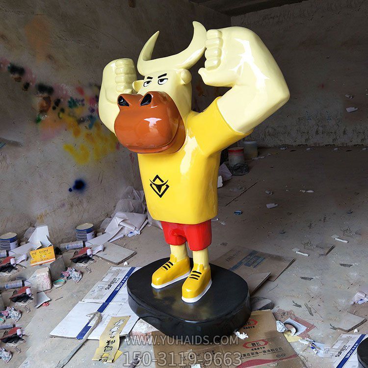 游乐园游乐场玻璃钢卡通动物牛博鱼网页版