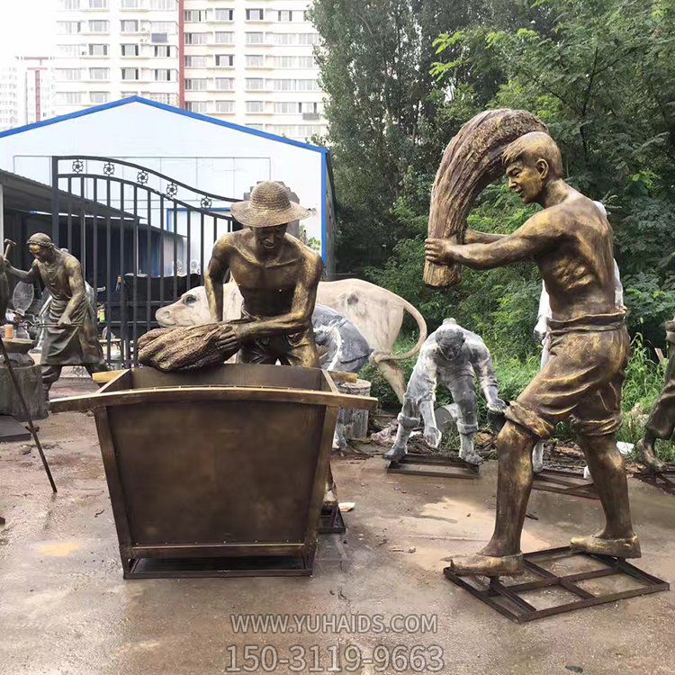 打麦子，农村农忙生活，人工脱麦场景博鱼网页版