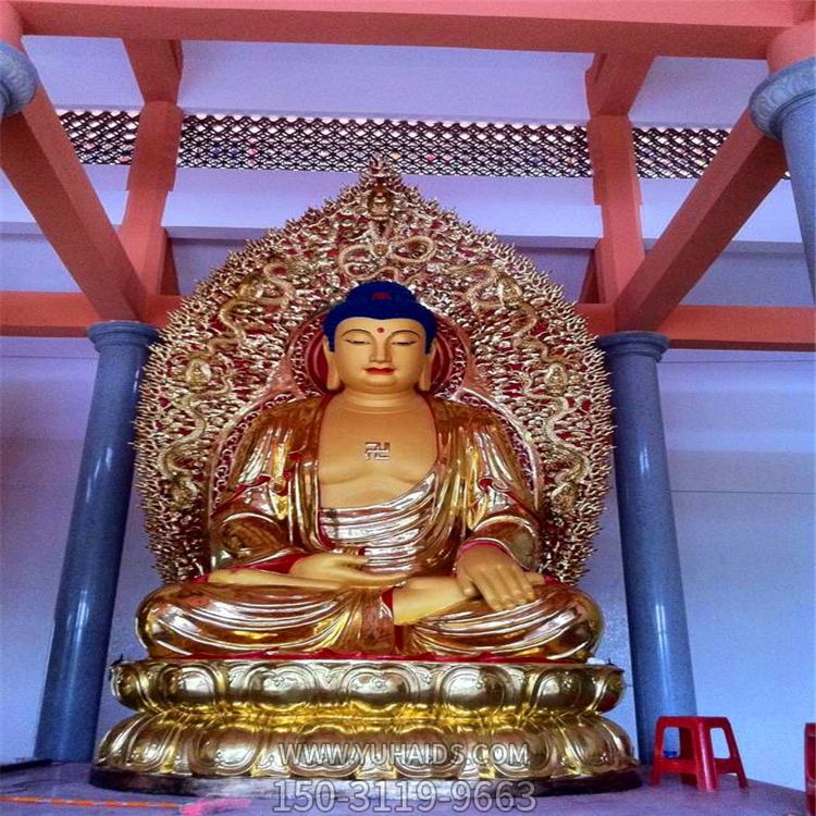 不锈钢喷金烤漆大型景观神佛三宝佛博鱼网页版