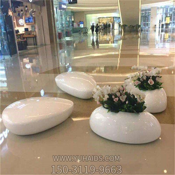 商场创意玻璃钢花盆博鱼网页版摆件