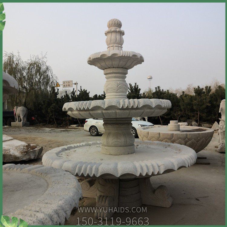 岗岩石雕喷泉 景观喷泉喷水 庭院装饰摆件博鱼网页版