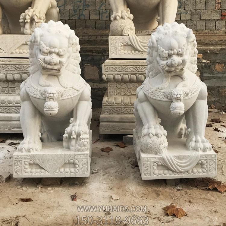 庭院门口大型石雕石材石狮子博鱼网页版