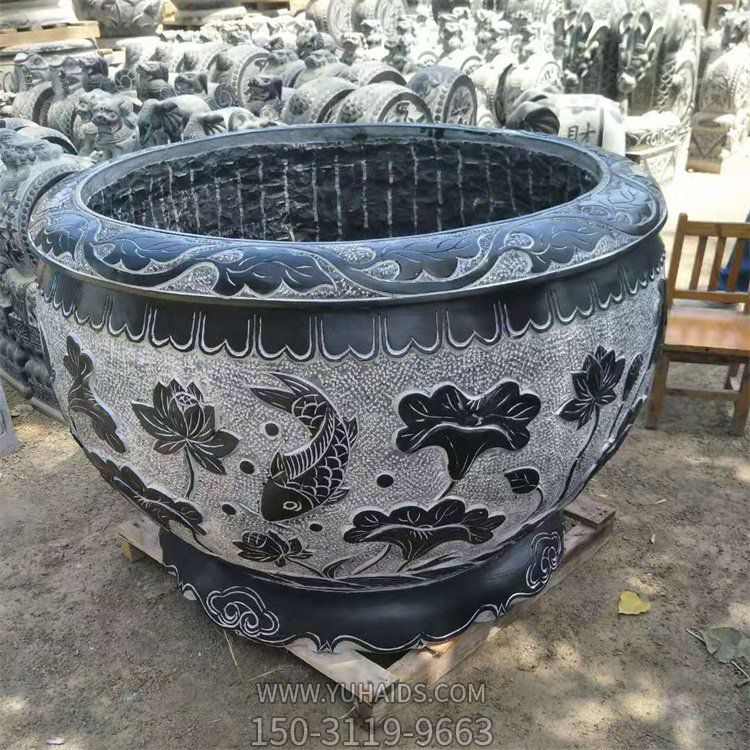 鱼戏莲叶间青石水缸博鱼网页版