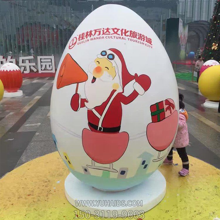 公园景区 玻璃钢卡通恐龙蛋博鱼网页版摆件