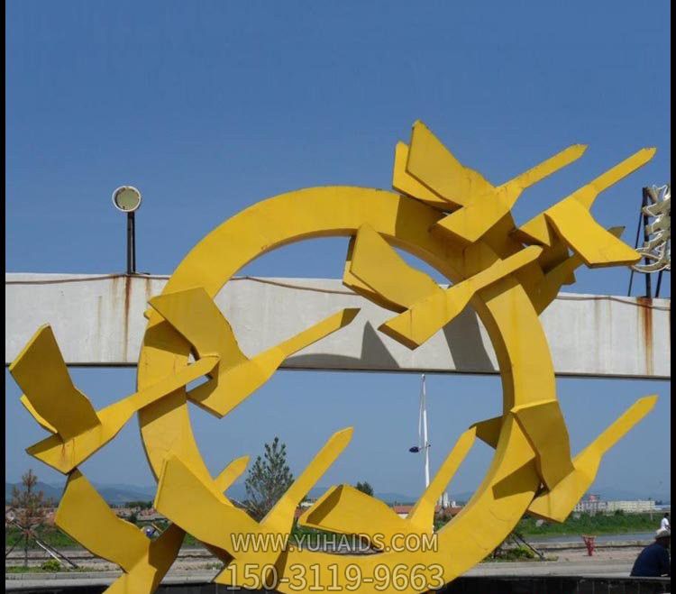 不锈钢公园彩绘抽象大雁博鱼网页版