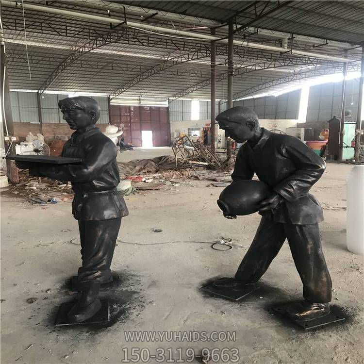 玻璃钢仿铜情景小品人物博鱼网页版