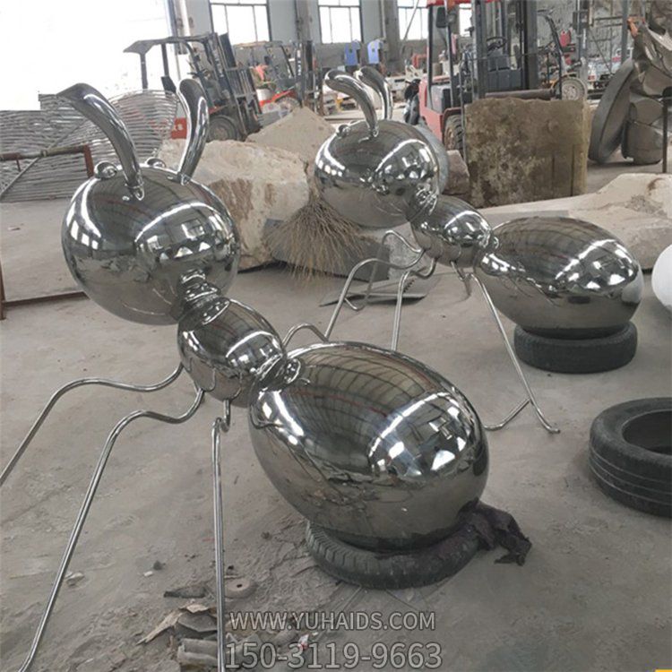 镜面不锈钢大型抽象蚂蚁博鱼网页版