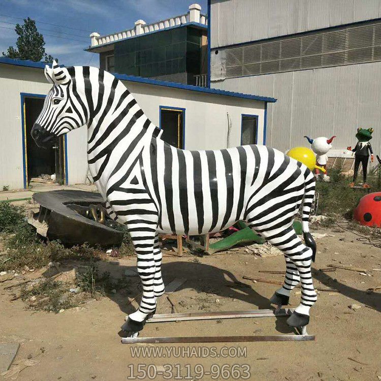 动物园户外园林玻璃钢仿真动物斑马博鱼网页版