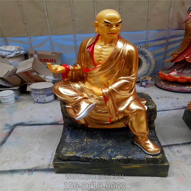 不锈钢喷金烤漆寺庙景区菩萨十八罗汉博鱼网页版