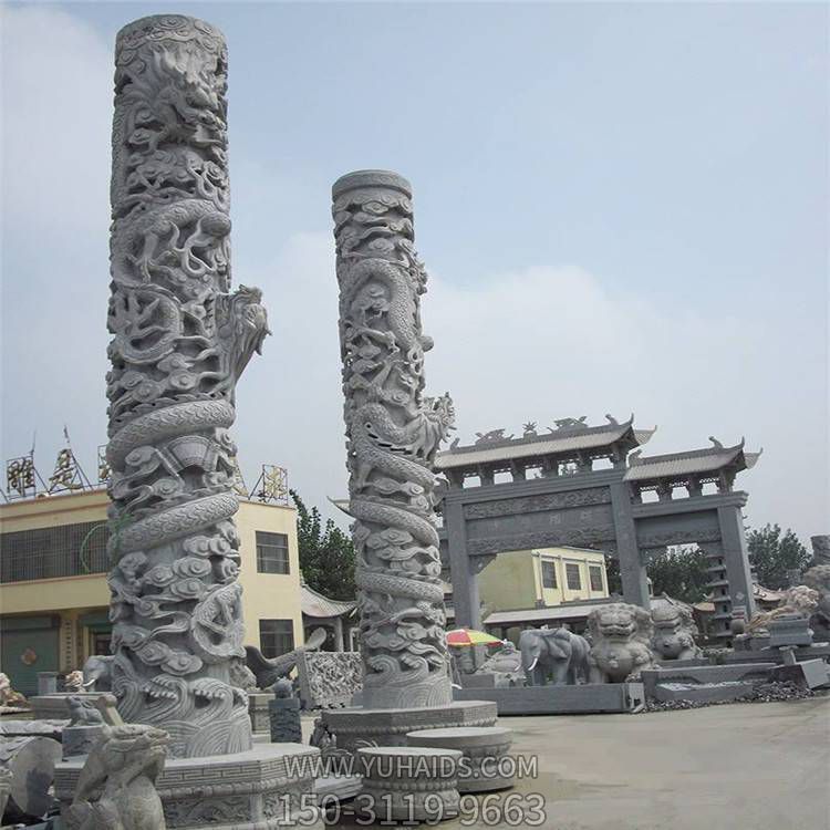 石柱户外园林龙柱博鱼网页版