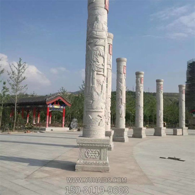 景点广场摆放大理石雕刻文化石柱博鱼网页版