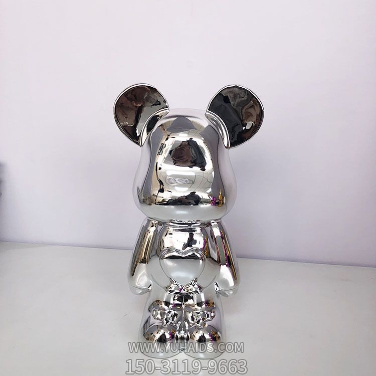 商场室内摆放镜面不锈钢熊博鱼网页版