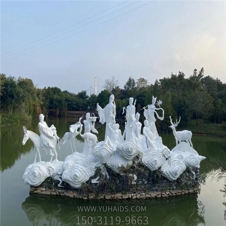 户外水景创意大理石石雕八仙过海人物博鱼网页版