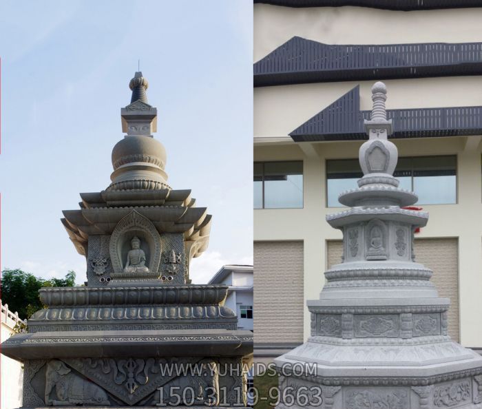 仿古青石寺庙景观舍利塔石雕博鱼网页版