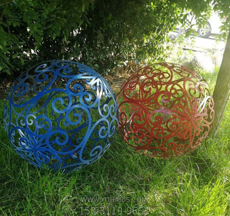 草坪不锈钢博鱼网页版镂空户外装饰品摆件