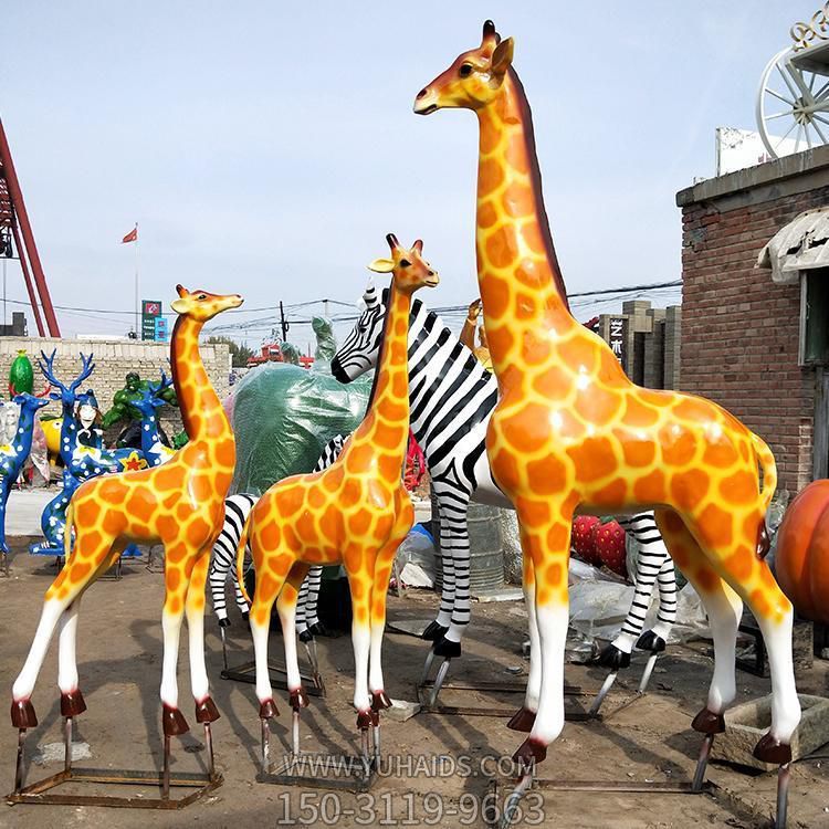 玻璃钢仿真动物长颈鹿博鱼网页版