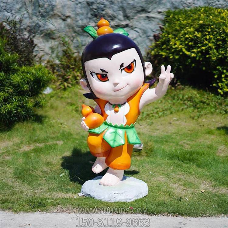 园林草地玻璃钢彩绘卡通动漫人物葫芦娃小品博鱼网页版