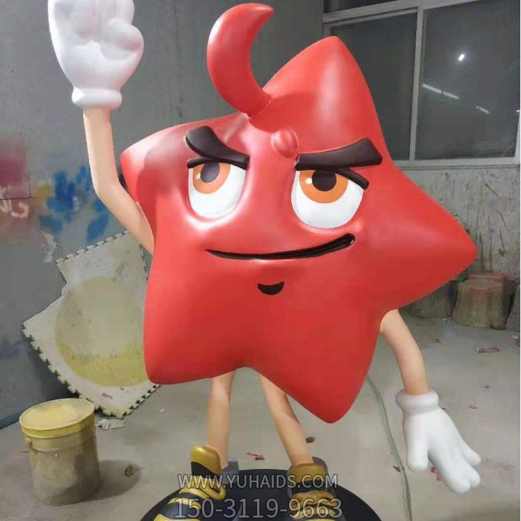 园林游乐场玻璃钢搞怪卡通星星博鱼网页版