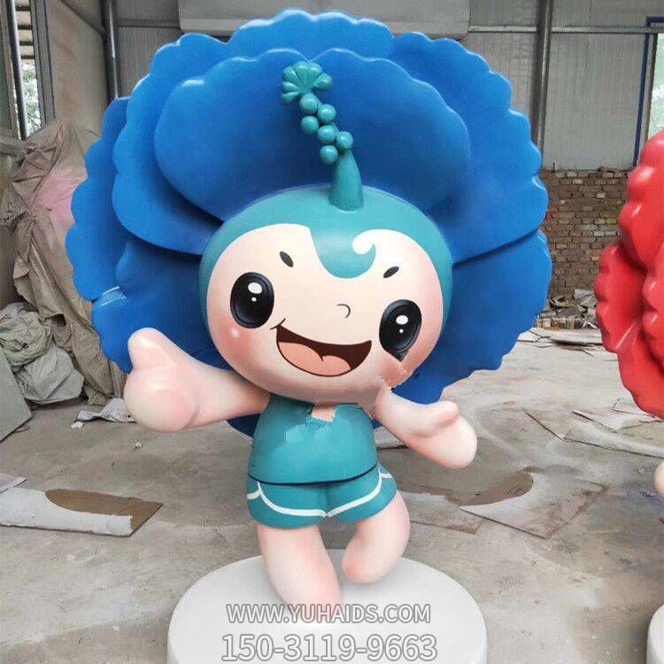 游乐园玻璃钢卡通公仔吉祥物博鱼网页版摆件