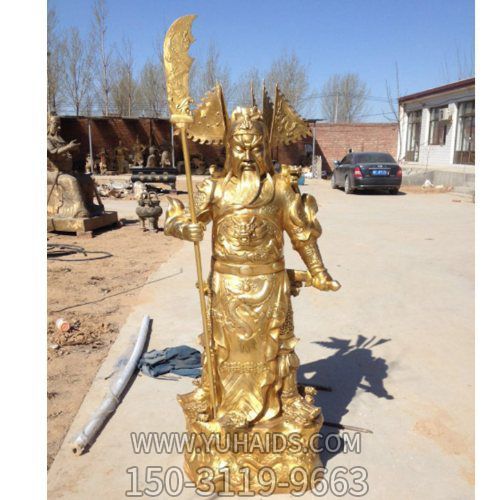 纯金玻璃钢立式家居寺庙企业武财神关公博鱼网页版