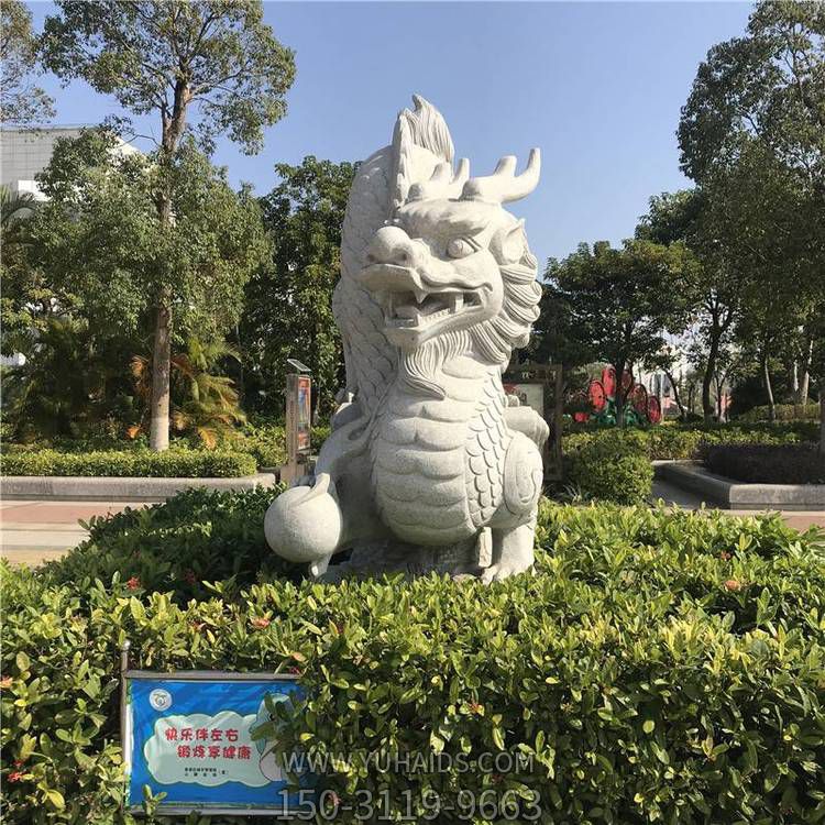 花岗岩大理石雕刻 公园十二生肖龙博鱼网页版