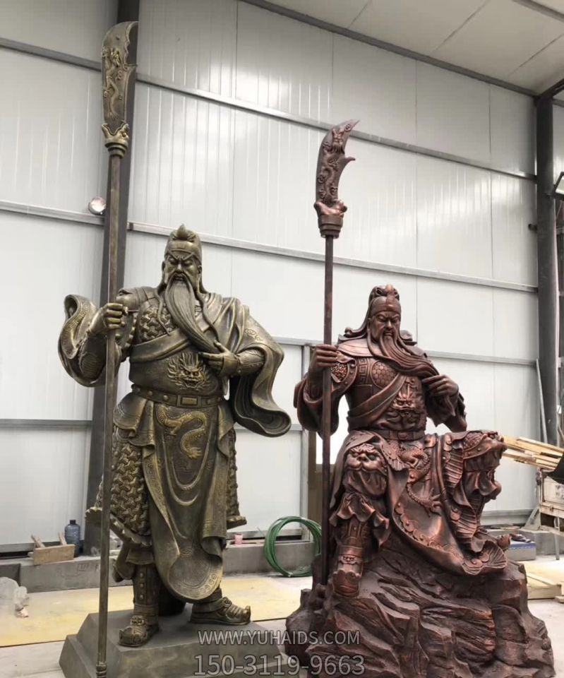 寺庙大型景观铜雕关公博鱼网页版