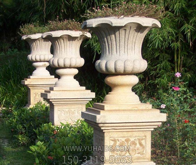 别墅小区欧式石雕花盆博鱼网页版