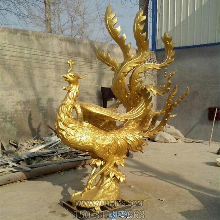 纯铜锻造工艺品仿真动物凤凰博鱼网页版