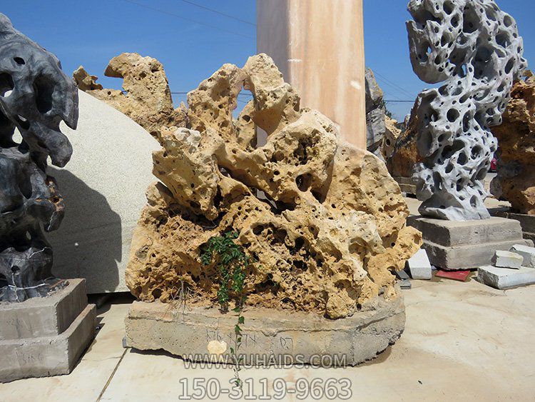 天然原石庭院水池造景太湖石摆件博鱼网页版