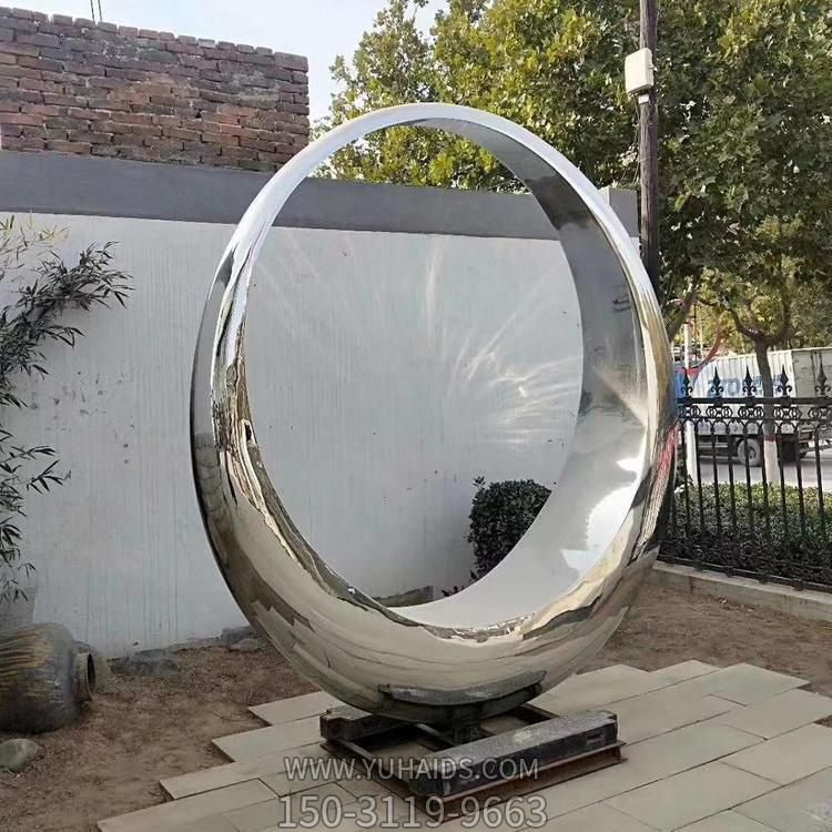 不锈钢抛光工艺别墅园林户外喷泉水景观圆环摆件博鱼网页版