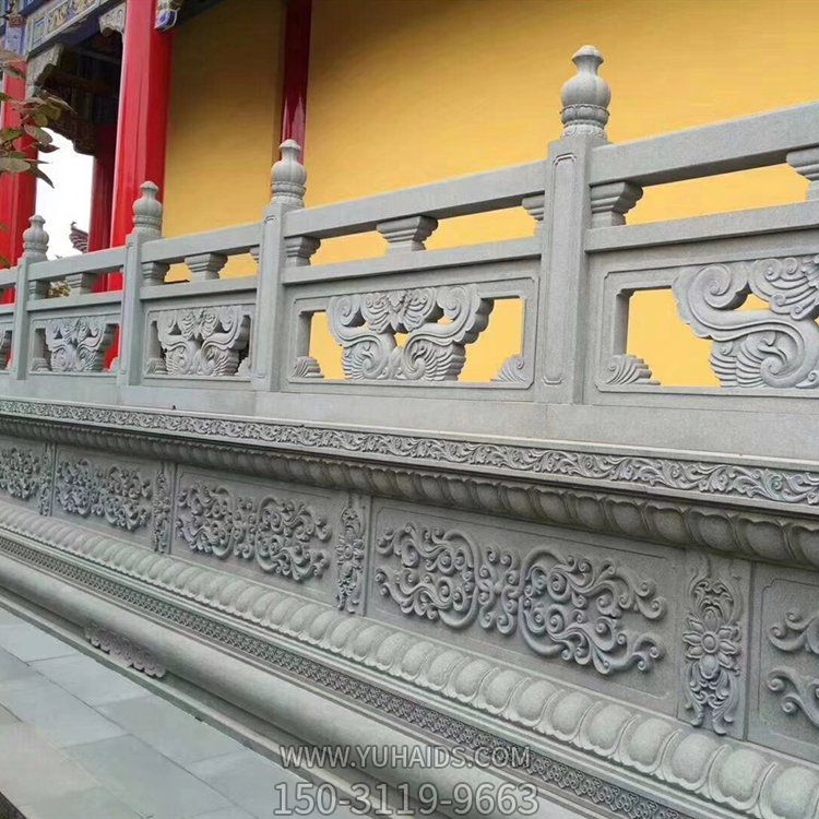 大理石仿古石雕栏杆 园林景观石雕栏板博鱼网页版