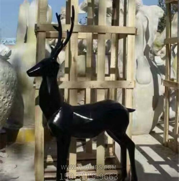 户外园林玻璃钢抽象梅花鹿博鱼网页版