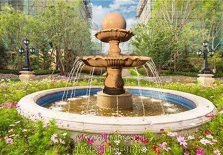 大型大理石花岗岩石雕石雕流水摆件喷泉博鱼网页版