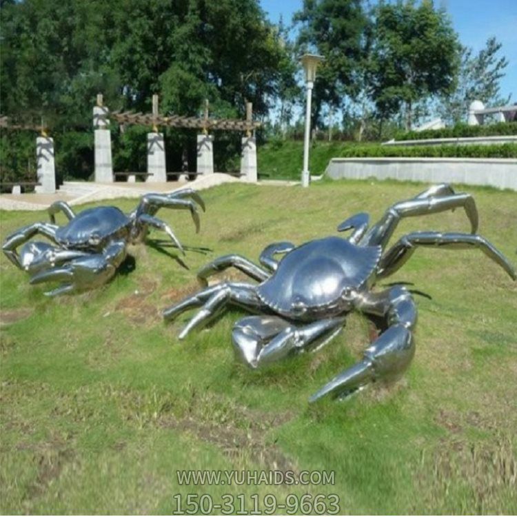 大型镜面不锈钢户外草坪螃蟹博鱼网页版
