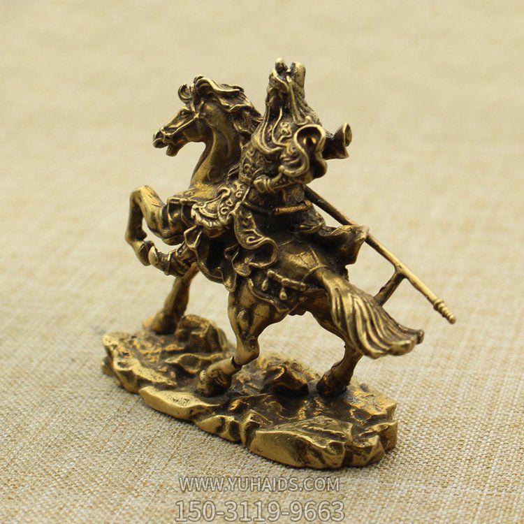 室内铸铜骑马关公摆件博鱼网页版