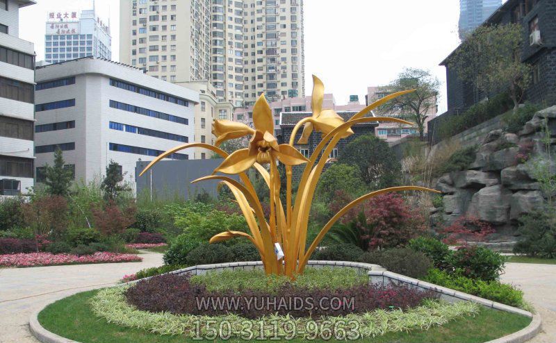 广场不锈钢喷金烤漆水仙花博鱼网页版
