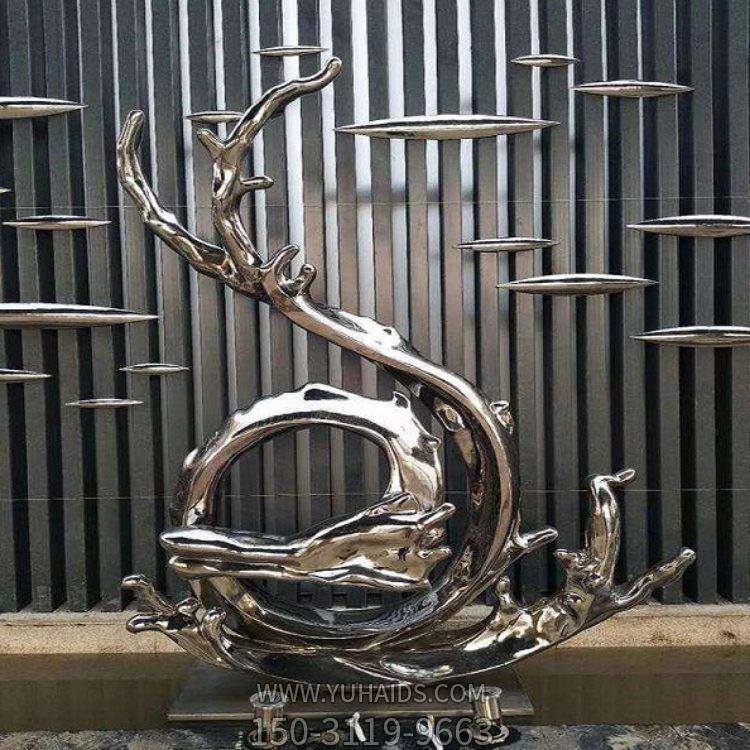 户外不锈钢镜面创意海浪浪花博鱼网页版