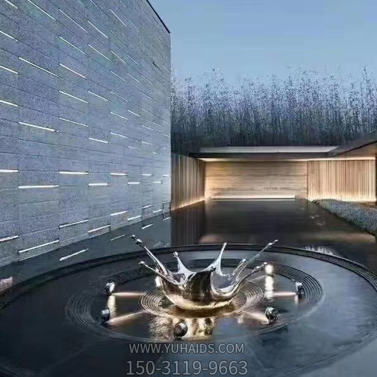 户外酒店不锈钢创意景观浪花博鱼网页版