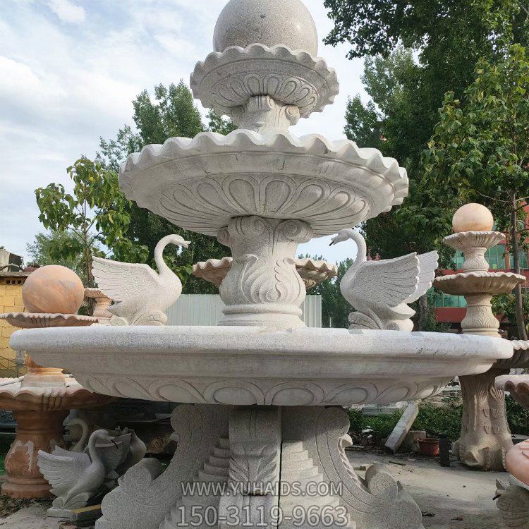 小区别墅双层石雕喷泉博鱼网页版