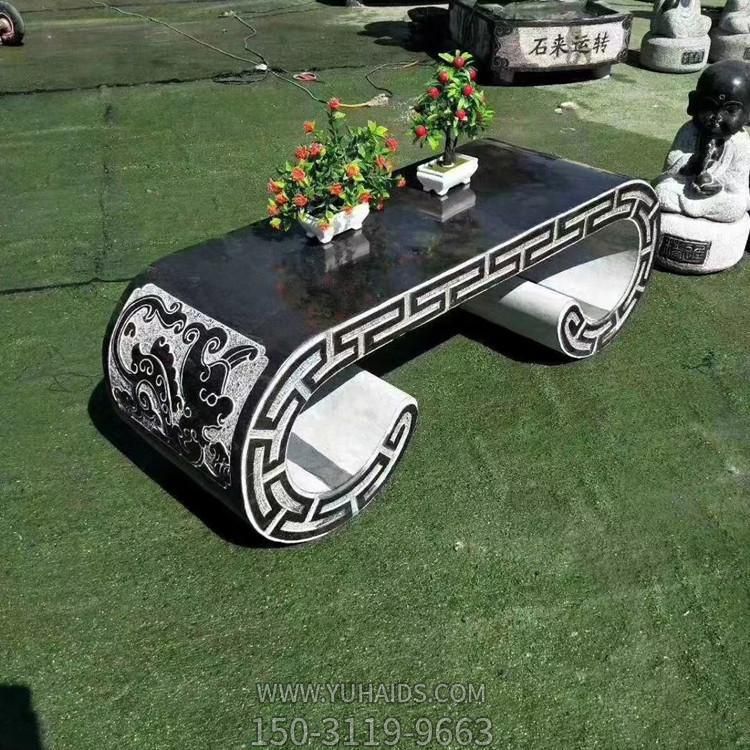 石雕中式花架室内客厅庭院仿古石材摆件盆景底座博鱼网页版