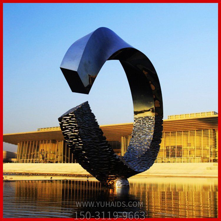 户外大型不锈钢几何圆环博鱼网页版